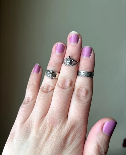 Lot Of 3 Vintage .925 Sterling Silver Turtles Adjustable Toe Rings or Midi Ring