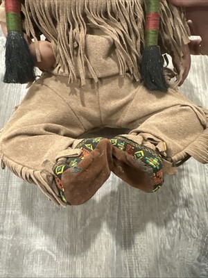 Sitting Indian doll, 10”, Brave and Free, Perillo Artaffects, LTD