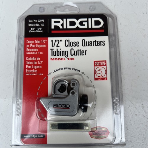 Ridgid 32975 1/2" Close Quarters Tubing Cutter Model 103 Brand New - Picture 1 of 7