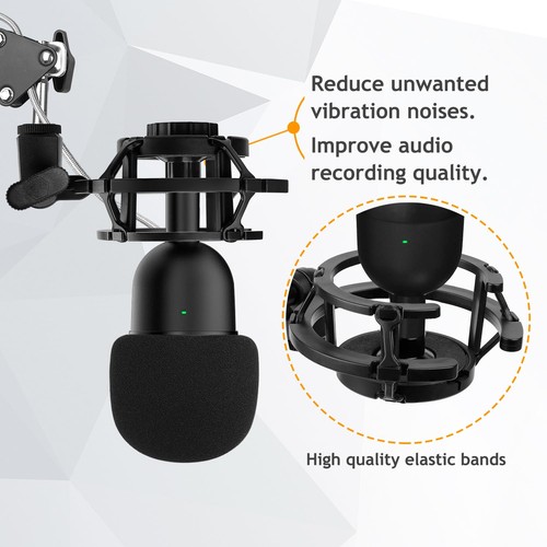 Razer Seiren Mini Boom Arm Mic Stand with Pop Filter, Shock Mount, Upgraded H... - Picture 2 of 6