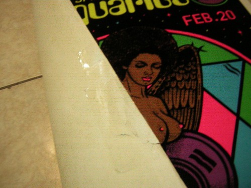SPIRT OF AQUARIUS BLACKLIGHT POSTER 1976 VINTAGE FUNKY PRETTY AFRO GIRL VELVET - Bild 12 von 13