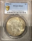 Nice Toner, 1926-S Peace Dollar, PCGS MS63, San Francisco