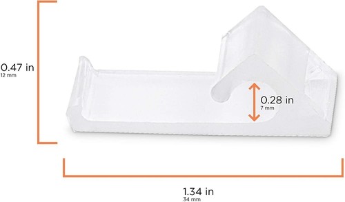 Clips de revestimiento horizontales para vinilo - Clip de abrazadera a presión de cable RG6 - Blanco - 10ea - Imagen 4 de 9