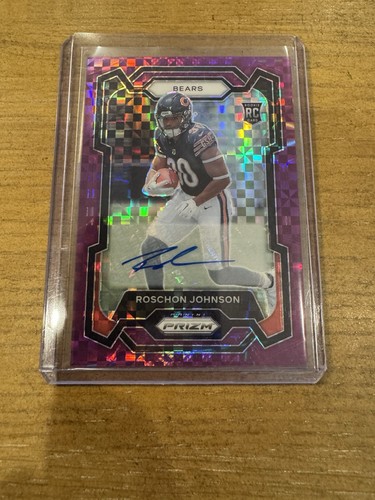 2023 Panini Prizm - Rookies Roschon Johnson #314 Purple Power Autographs /49 - Bild 1 von 2