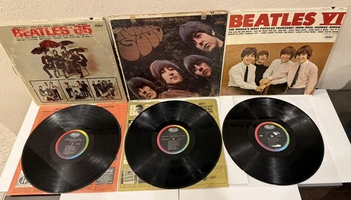 New ListingLot of 3 The Beatles Rubber Soul, Beatles ‘65, Beatles VI John Paul George Ringo
