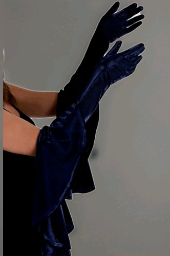 BRANDNEUE lange schwarze Flapper Handschuhe mit Ärmel Kostüm Halloween Kostüm Zubehör - Bild 3 von 10