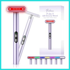 Light-Therapy-Wand, Red Light Therapy for Face and Neck Facial Wand 7 in 1 Le...