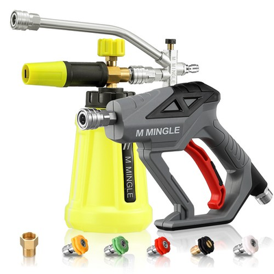 #ad High Pressure Washer Gun with Foam Cannon Foam Cannon Dual Connector Accesso... $67.91