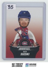 2024-25 Upper Deck Credentials Arena Giveaways - Bobbleheads Nick Suzuki /750