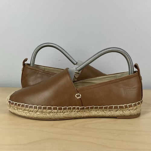 Sam Edelman Damengröße 7,5 M Khloe braune Leder-Slipper Espadrille Schuhe - Bild 3 von 11