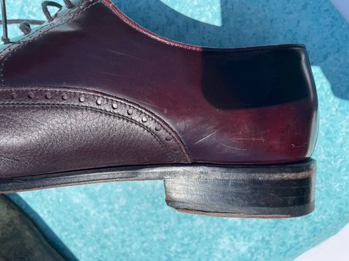 Mezlan Mens Shoe Cap Toe Oxford Dress US 12 M Cordovan Made In Spain - Picture 5 of 17
