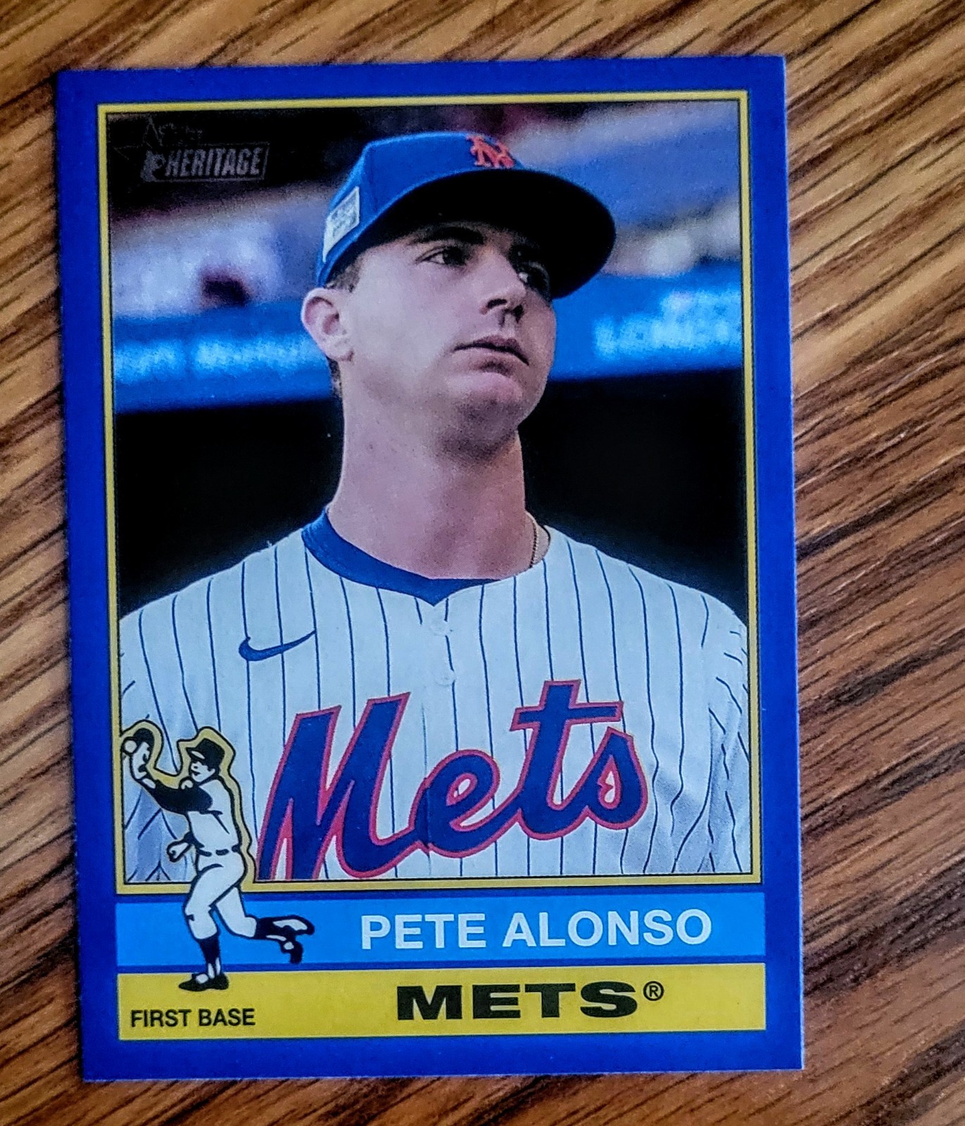 2025 Topps Heritage Pete Alonso #374 Dark Blue Border Parallel Team Color Match!