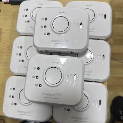 8x FireAngel Pro Connected W2-CO-10X CO Alarme defekt leere Batterien Schrott Posten