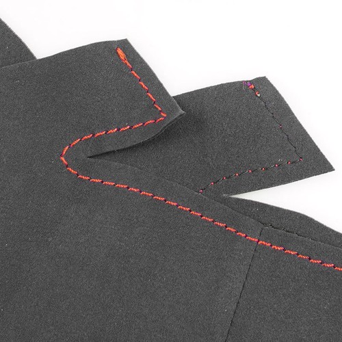 Wildleder RED Streifen Lenkrad schwarze Abdeckung für Smart Fortwo 451 2009-2015 - Bild 6 von 7