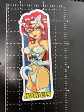 Cat Outfit Hook Ups Vinyl Sticker Waterproof Decal Uv Laminated