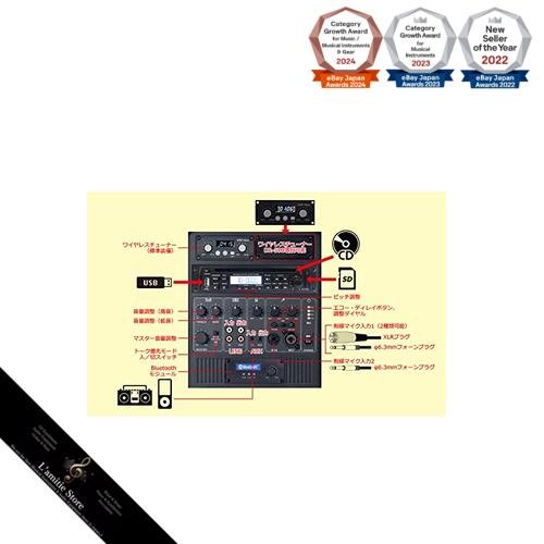 High-power portable wireless amplifier + microphone set with a maximum output of - Picture 6 of 9