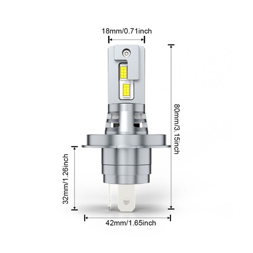 PARA Smart Fortwo 2016-2018 4X 6000K Faro LED haz alto/bajo + Bombillas antiniebla - Imagen 2 de 12