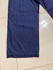 Dries Van Noten Men’s Wide Legs Plaid Front Pilan Jeans, Indigo Blue, Size M — photo 5