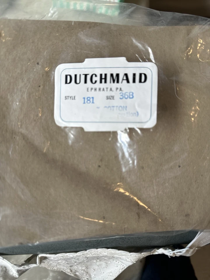 Vintage New 36B Dutchmaid Bra, Ephbata, PA Style 181 - Image 2 of 4