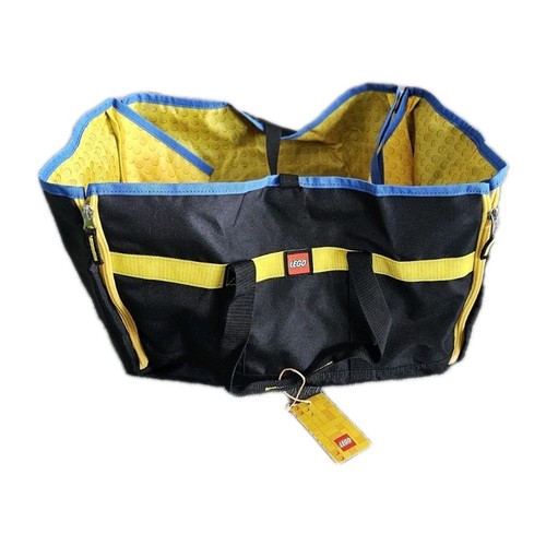 Lego Marke Lay-n-Go Spielmatte/Aufbewahrungstasche 16"x12"x9" + Lego rot Reißverschluss Aufbewahrungstasche