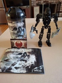 2004 Bionicle Toa Metru Set of 6: 8601-8606 w/Cans, Instructions & Kanoka Cards