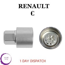 MASTER LOCKING WHEEL SECURITY NUT BOLT REMOVER KEY SOCKET C FOR RENAULT