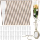 Flower Packaging Kit, 100 Flower Wrapping Bag Single Rose Sleeve 100 Floral W...