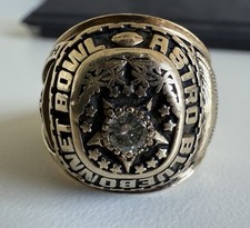 1973 Astro-Bluebonnet Championship Ring 10KGold Diamond UH Cougars UT Green Wave