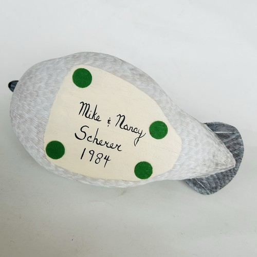 Hand Carved Bufflehead Drake Wood Duck Decoy Mike & Nancy Scherer - Picture 11 of 13