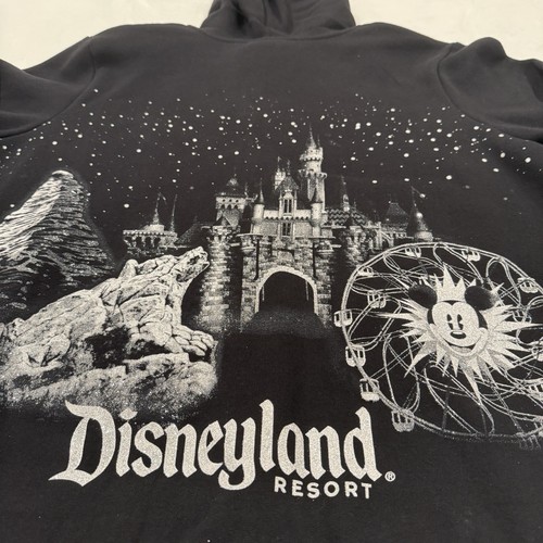 Disneyland Disney Parks 1X Glitterato Castello Cervino Topolino DCA Giacca con Cappuccio - Foto 9 di 9