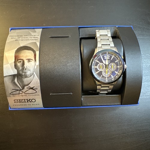 Seiko Men's Watch - NASCAR Jimmie Johnson Special Edition SSC 505