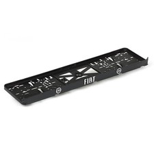 FIAT chrom 3D-Effekt Kennzeichenhalter Nummernschild - 2 Stück / 1Paar