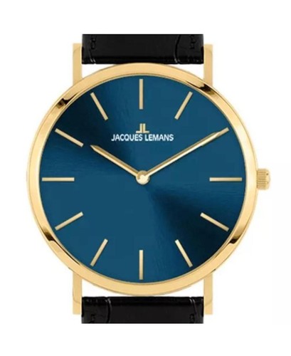 JACQUES LEMANS Women Analog Quartz Casual Watch Classic Dress Blue Dial Waterpro - Picture 3 of 4