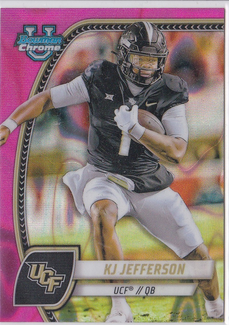 2024 Bowman Chrome U KJ JEFFERSON Pink Lava Refractor #116 UCF