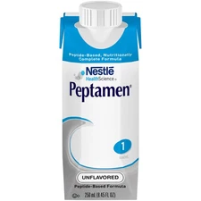 Nestle Peptamen Tube Feeding Formula Unflavored 250 mL Carton 24 Ct