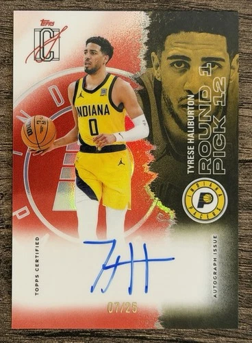 2025 Topps Signature Tyrese Haliburton Red (RAW)
