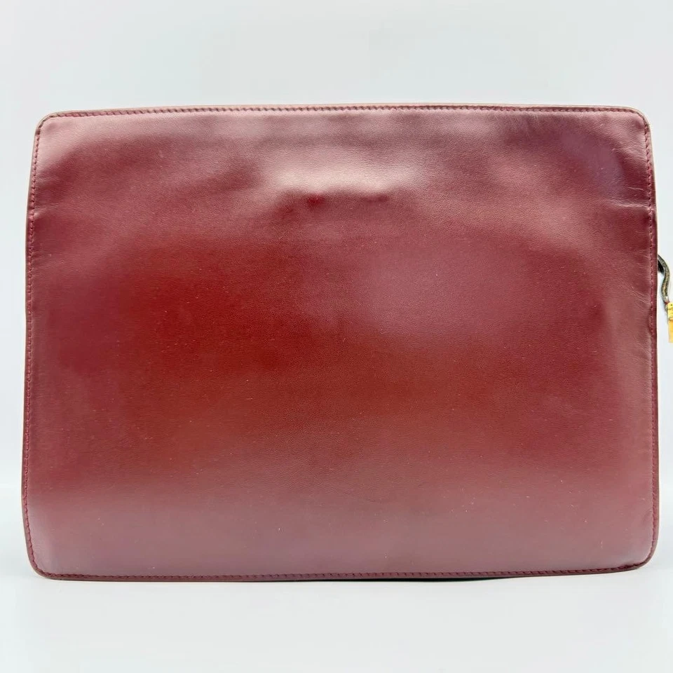 Bolso clutch Cartier Must Line de cuero en buen estado herrajes dorados logotipo mzmr A Foto 3 de 4