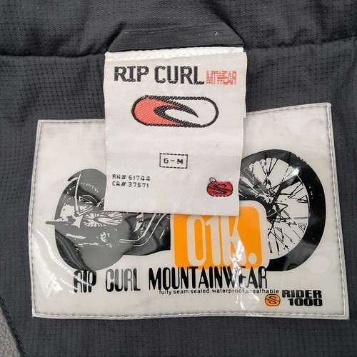 VTG Rip Curl Ski Jacket Rider 1000 Men's M Mountain Snowboard 90s Retro Gorpcore - Afbeelding 13 van 17