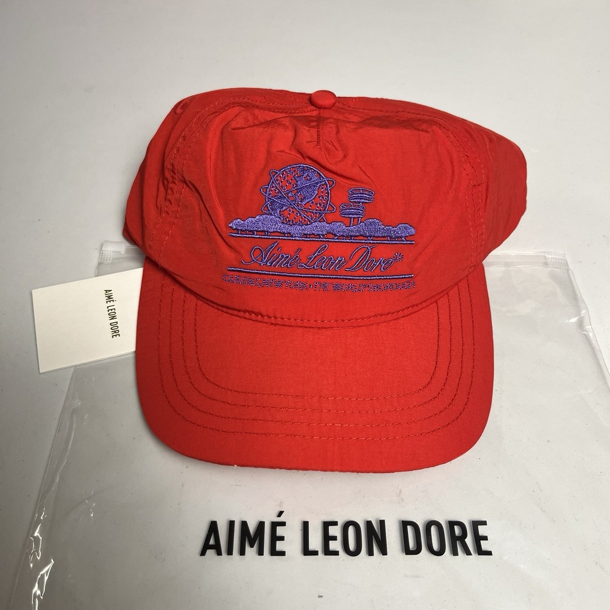 Aime Leon Dore Unisphere Hat Red Snapback Summer Nylon | eBay