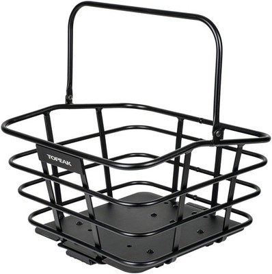Topeak Urban Basket DX 18L Aluminum Rear Bike Rack Basket with QuickTrack