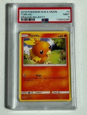 MINT 2018 Pokémon Dragon Majesty TORCHIC #4/70! PSA 9! VERY LOW POP = 8