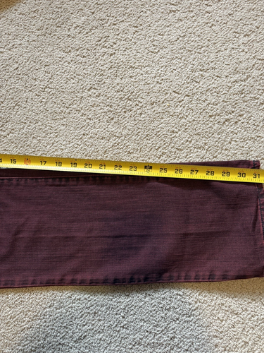 John Varvatos Jeans Mens 30x32 Red Bowery Slim Straight Lightweight Stretch - Picture 6 of 13