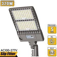 320W LED Parking Lot Light Commercial Street Shoebox Pole Area Lighting 44,800LM