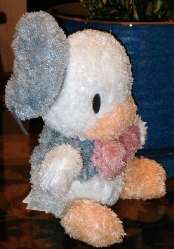 Disney Store Bebé Pato Donald Abrazo Tot Peludo Peluche Juguete 8” Floppy (M - Imagen 2 de 7