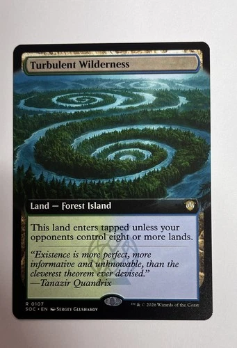 Turbulent Wilderness (Extended Art) Commander: Secrets of Strixhaven Regular - product listing photo