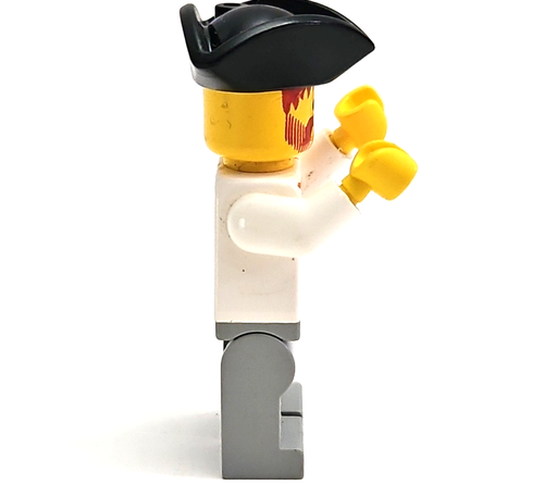 Lego Pirates Minifigure Pirate Brown Vest Ascot pi053 Skull's Eye Schooner 6286 - Picture 5 of 5