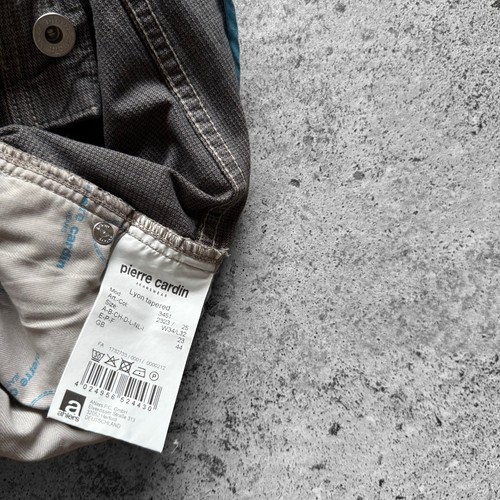 Pantalones Pierre Cardin Lyon Gris Cónico 5 Bolsillos Pantalones Informales Talla - W34 L32, S - Imagen 7 de 7