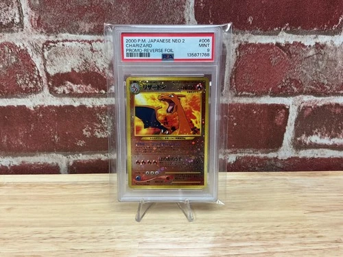 Charizard [Neo Premium File 2] #6 Pokemon Japanese Promo PSA 9