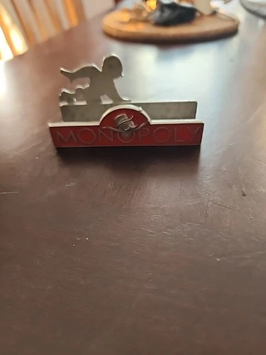 Vintage Monopoly Card Holder Made In USA By Hasbro Inc 1998