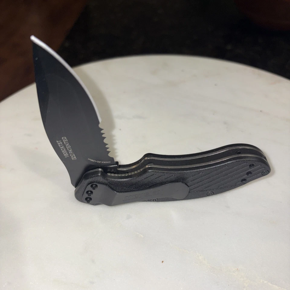 Kershaw столкновение нож 3,1» зазубренный складной EDC самообороны 1605CKTST быстрая доставка - Изображение 3 из 4